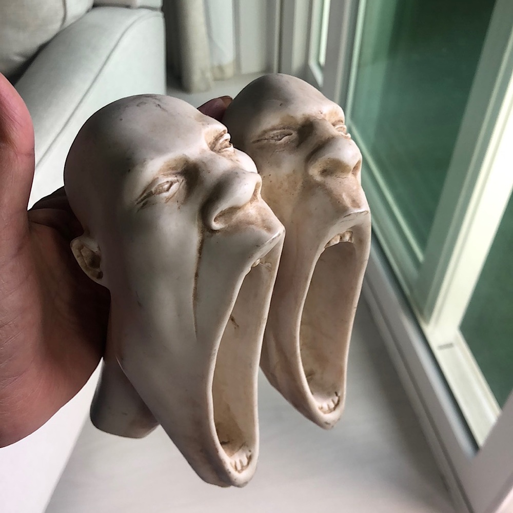 I bought this when I went Pompei in Italy.  It’s very heavy .is about 5 inches